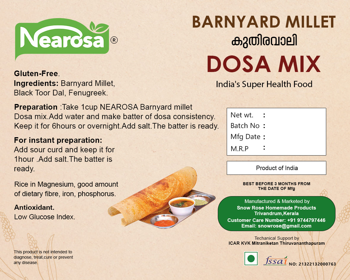 Barnyard Millet Dosa